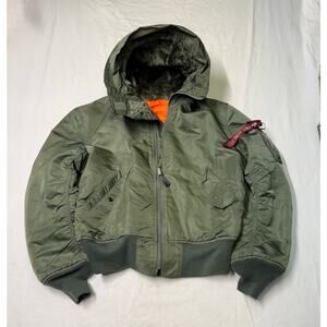 Flyer's Intermediate Mens MA-1 Reversible Bomber Jacket size M alpha have flaw